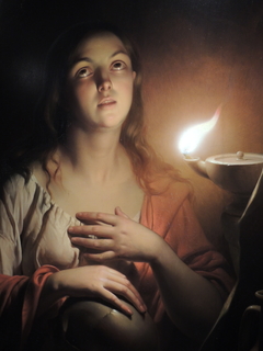 Sainte Marie-Madeleine en prière by Petrus van Schendel