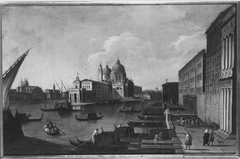 Santa Maria della Salute und die Dogana (Nachahmer) by Canaletto