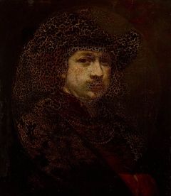 Self-portrait (after Rembrandt) by Thomas Duncan