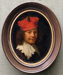 Self-portrait in a red beret by Frans van Mieris the Elder