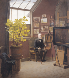 Self-Portrait, the Artist’s Last Work by Julius Exner