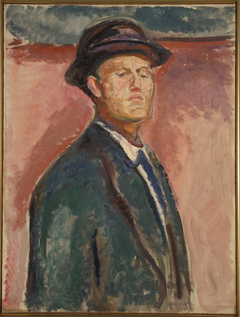 Self-Portrait with Hat by Edvard Munch