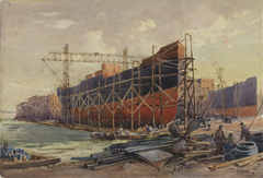 Shipbuilding, Polson's Yard by Robert Ford Gagen