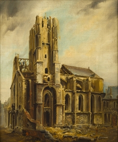 Sint-Nicolaaskerk te Maastricht tijdens de afbraak in 1838 by Alexander Schaepkens