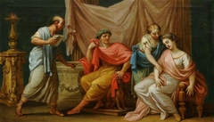 Socrates drinking the Hemlock by Antonio Zucchi