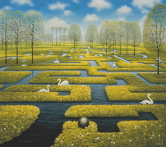 Spring Labyrinth  by Jacek Yerka