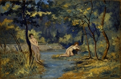 Standing and Reclining Nymphs by Louis Eilshemius