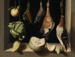 Still Life with Game Fowl by Juan Sánchez Cotán