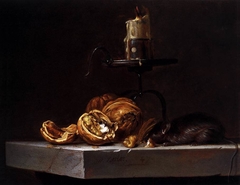 Still-Life with Mouse and Candle by Willem van Aelst