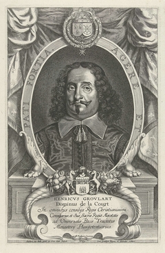 Stilleven met brood, kaas, vis, fruit en een glas wijn by Jean Bernard