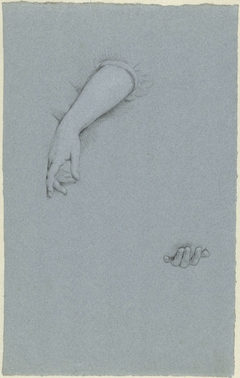 Studies van een arm en van vingers by Unknown Artist