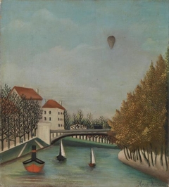 Study for View of the Pont de Sèvres (Esquisse pour Vue du Pont de Sèvres) by Henri Rousseau