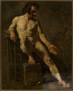 Study of a nude man by Théodore Géricault