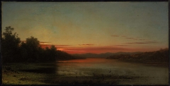 Sunset: Lake Champlain by Martin Johnson Heade