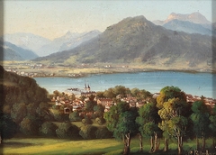 Tegernsee gegen den Hirschberg by Hubert Sattler