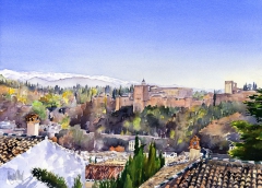 The Alhambra, Granada and the Sierra Nevada by Margaret Merry