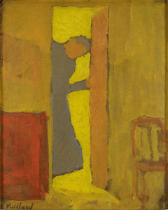 The Artist's Mother Opening a Door by Édouard Vuillard