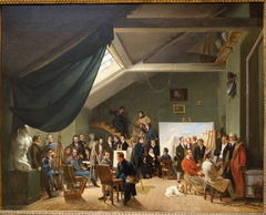 The Artist's Studio by Auguste-Xavier Leprince