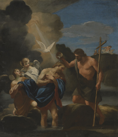 The Baptism of Christ by Andrea Sacchi