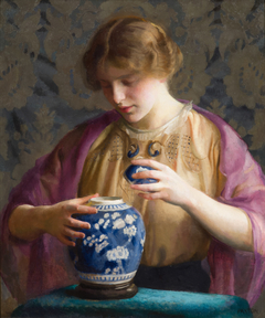 The Blue Jar by William McGregor Paxton