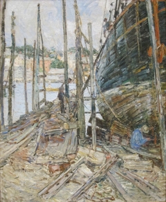 The Caulker by Childe Hassam