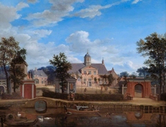 The Château of Goudestein, on the River Vecht, near Maarsen by Jan van der Heyden