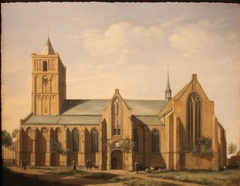 The Church of Noordwijk by Gerrit Adriaenszoon Berckheyde