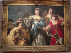 The Crowning of Mirtillo by Ferdinand Bol