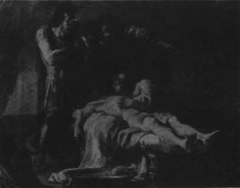 The death of Patroclus by Louis Jean-Jacques Durameau