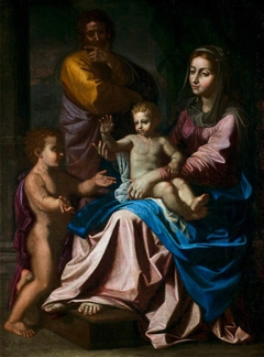 The Holy Family with the Infant Saint John by Nicolas Poussin