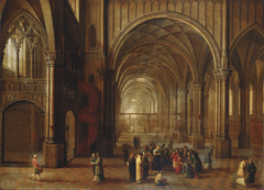 The Interior of a Church: the Woman taken in Adultery by Pieter Neeffs