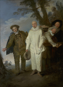 The Italian Comedians by Jean-Antoine Watteau