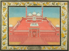 The Jami' Masjid in Delhi From an album of Sir Eyre Coote, British Commander in Chief by anonymous painter