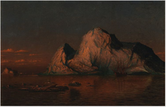 The Midnight Sun on Melville Sound, Northwest Passage by William Bradford