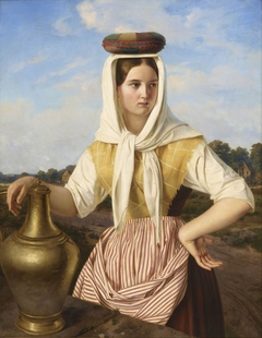 The Milkmaid by Adolf Schmidt