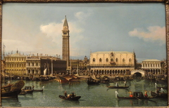 The Molo from the Basin of San Marco, Venice by Canaletto