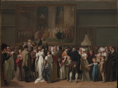 The Public Viewing David’s "Coronation" at the Louvre by Louis-Léopold Boilly