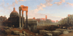 The Remains of the Roman Forum by David Roberts