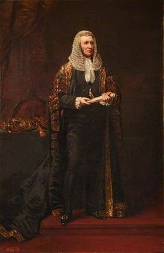 The Right Hon. Hugh McCalmont Cairns, 1st Earl Cairns, PC, QC, DCL, MP (1819-1885) by Lowes Cato Dickinson