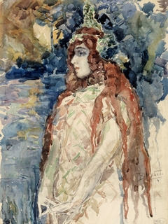 The Sea Princess (Nadezhda Zabela-Vrubel in Rimsky-Korsakov's opera Sadko), sketch by Mikhail Vrubel