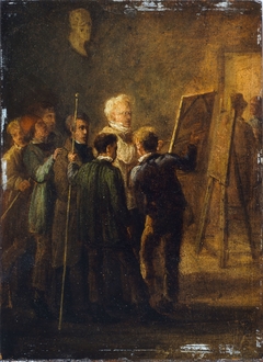 The Studio of Guillaume Guillon-Lethière by Charles Raymond Chabrillac