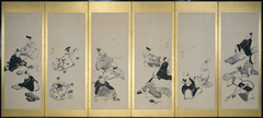 The Thirty-Six Immortal Poets (1 of a pair) by Itō Jakuchū