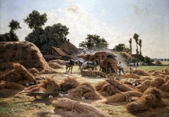 The Threshing Machine, Loiret by Albert Rigolot