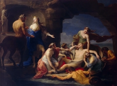 Thetis takes Achilles from the Centaur Chiron by Pompeo Batoni