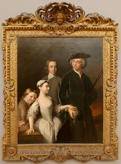 Thomas, 2nd Baron Mansel of Margam with his Blackwood Half-Brothers and Sister by Allan Ramsay