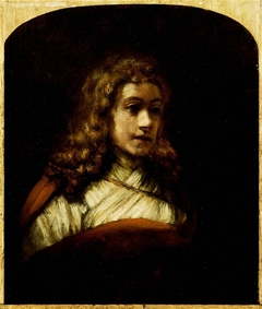 Titus Posing for a Study of an Angel by Rembrandt