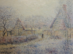 Tournedos sur Seine, neige, givre et brume by Gustave Loiseau