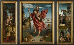 Triptych St Christopher by Master of the Legend of the Magdalen