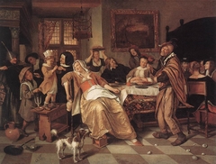 Twelfth Night Feast by Jan Steen