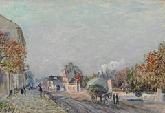 Une rue à Marly by Alfred Sisley